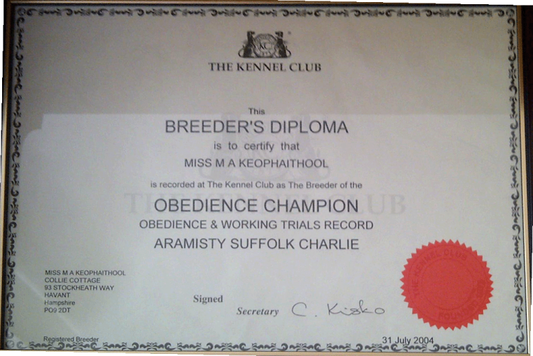 breeders diploma